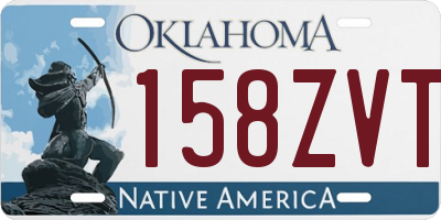 OK license plate 158ZVT