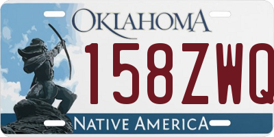 OK license plate 158ZWQ