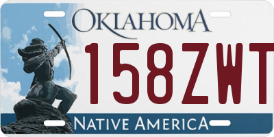 OK license plate 158ZWT