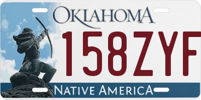 OK license plate 158ZYF