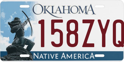 OK license plate 158ZYQ