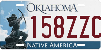 OK license plate 158ZZC