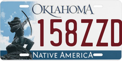 OK license plate 158ZZD