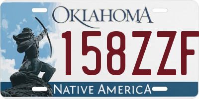 OK license plate 158ZZF