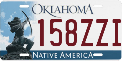 OK license plate 158ZZI