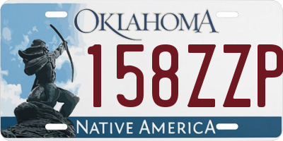 OK license plate 158ZZP