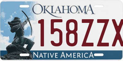 OK license plate 158ZZX