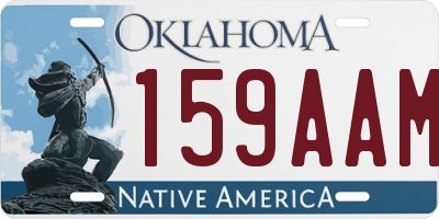 OK license plate 159AAM
