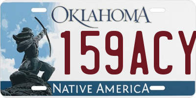 OK license plate 159ACY