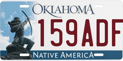 OK license plate 159ADF