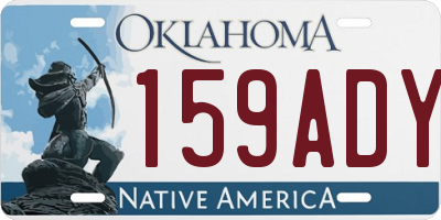 OK license plate 159ADY