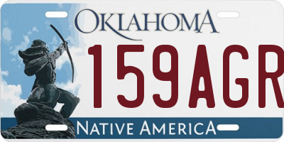 OK license plate 159AGR