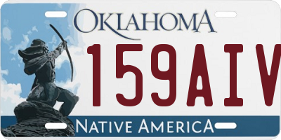 OK license plate 159AIV