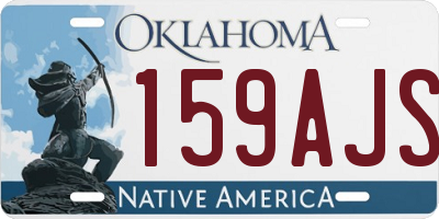 OK license plate 159AJS