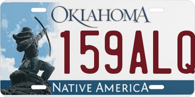 OK license plate 159ALQ