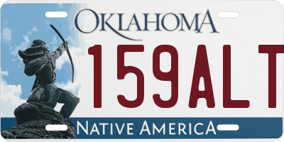 OK license plate 159ALT