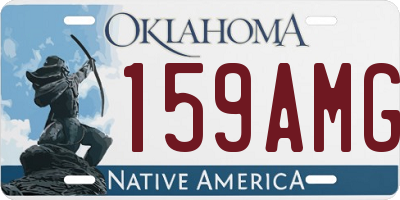 OK license plate 159AMG