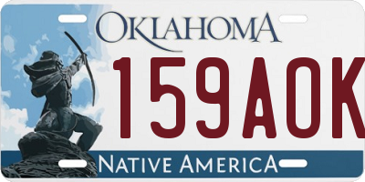 OK license plate 159AOK