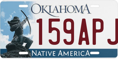 OK license plate 159APJ