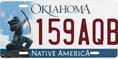 OK license plate 159AQB