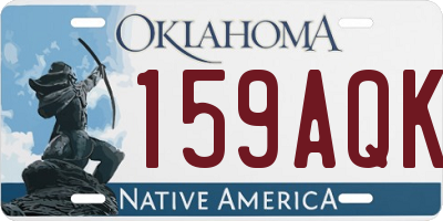 OK license plate 159AQK