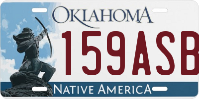 OK license plate 159ASB