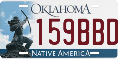OK license plate 159BBD