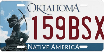 OK license plate 159BSX