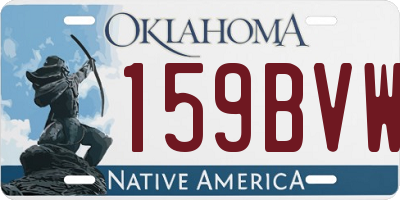 OK license plate 159BVW