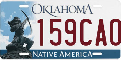 OK license plate 159CAO