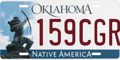 OK license plate 159CGR