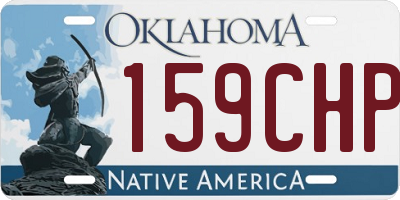 OK license plate 159CHP