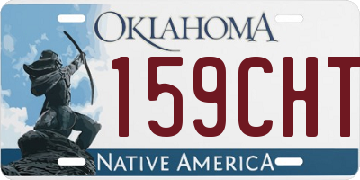 OK license plate 159CHT