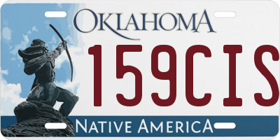 OK license plate 159CIS