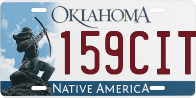 OK license plate 159CIT