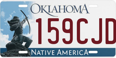 OK license plate 159CJD
