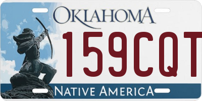OK license plate 159CQT