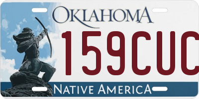OK license plate 159CUC