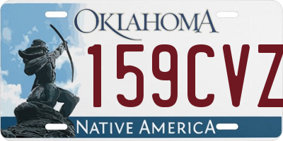 OK license plate 159CVZ