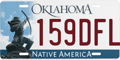 OK license plate 159DFL