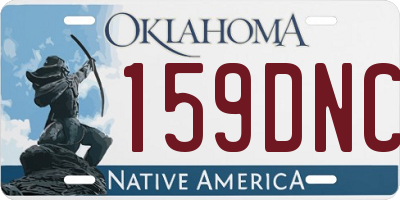 OK license plate 159DNC