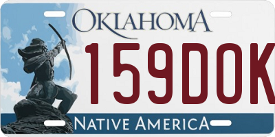 OK license plate 159DOK