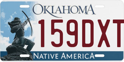 OK license plate 159DXT