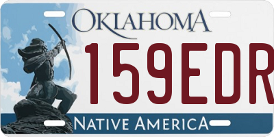 OK license plate 159EDR