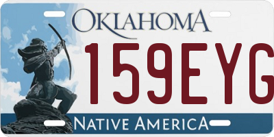OK license plate 159EYG