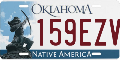 OK license plate 159EZV