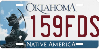 OK license plate 159FDS