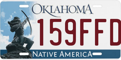 OK license plate 159FFD