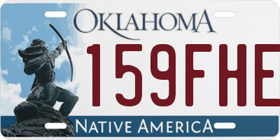 OK license plate 159FHE