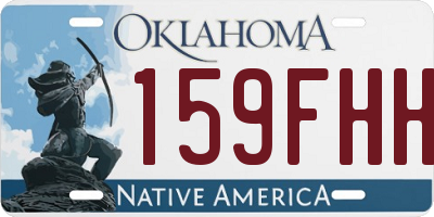 OK license plate 159FHH